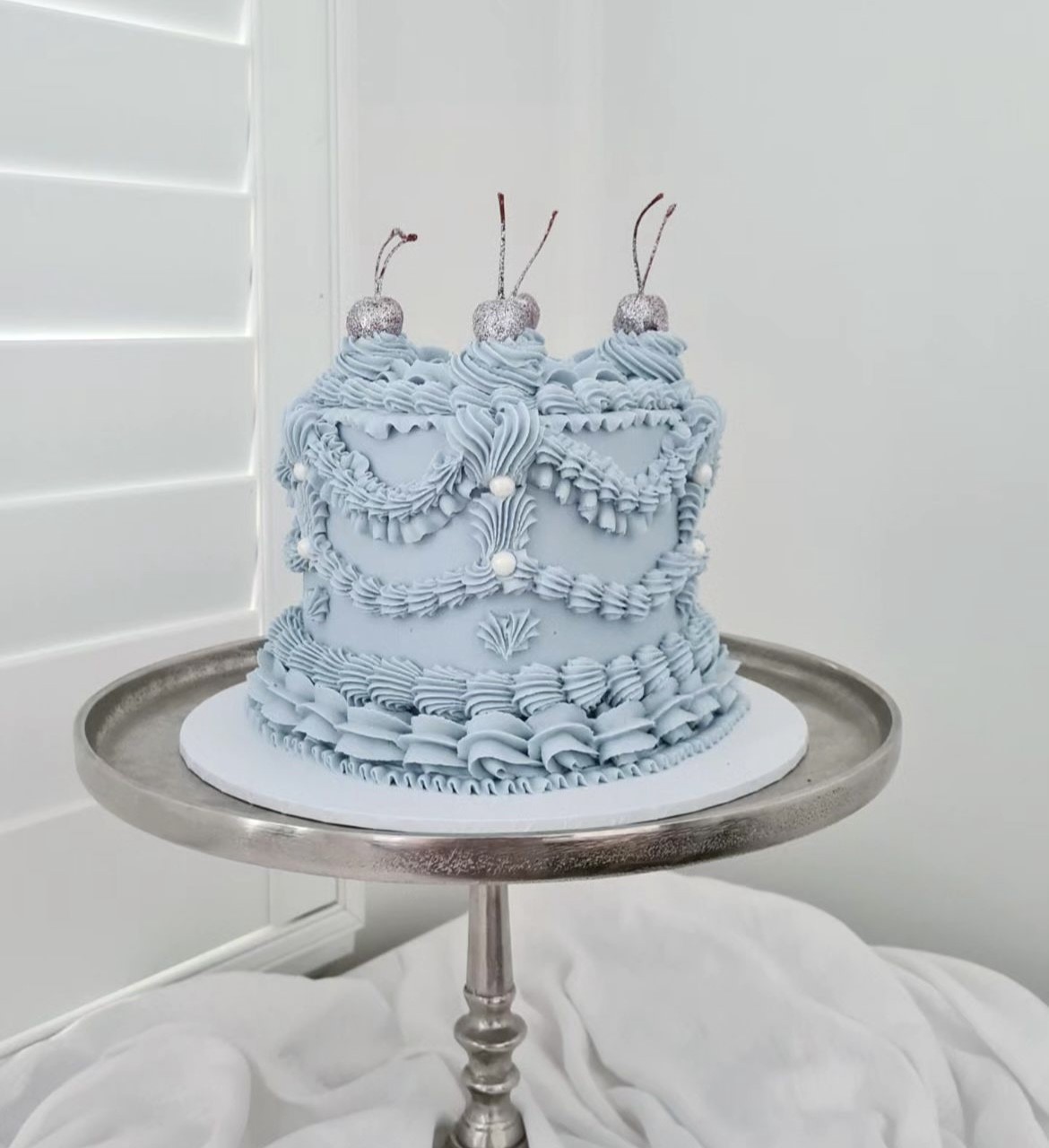 Vintage Winter Cakes - Baking Classes Southfield Michigan | Cake Crumbs - blu2