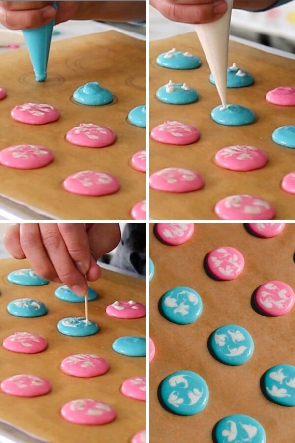 MACAROONS - Marbled! - Baking Classes Southfield Michigan | Cake Crumbs - marbled