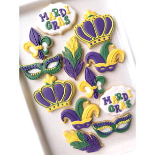 Mardi Gras Cookie Decorating - Baking Classes Southfield Michigan | Cake Crumbs - mardi2